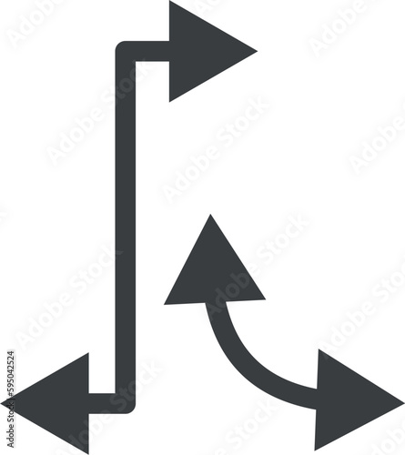 long gray arrows, arrow icons