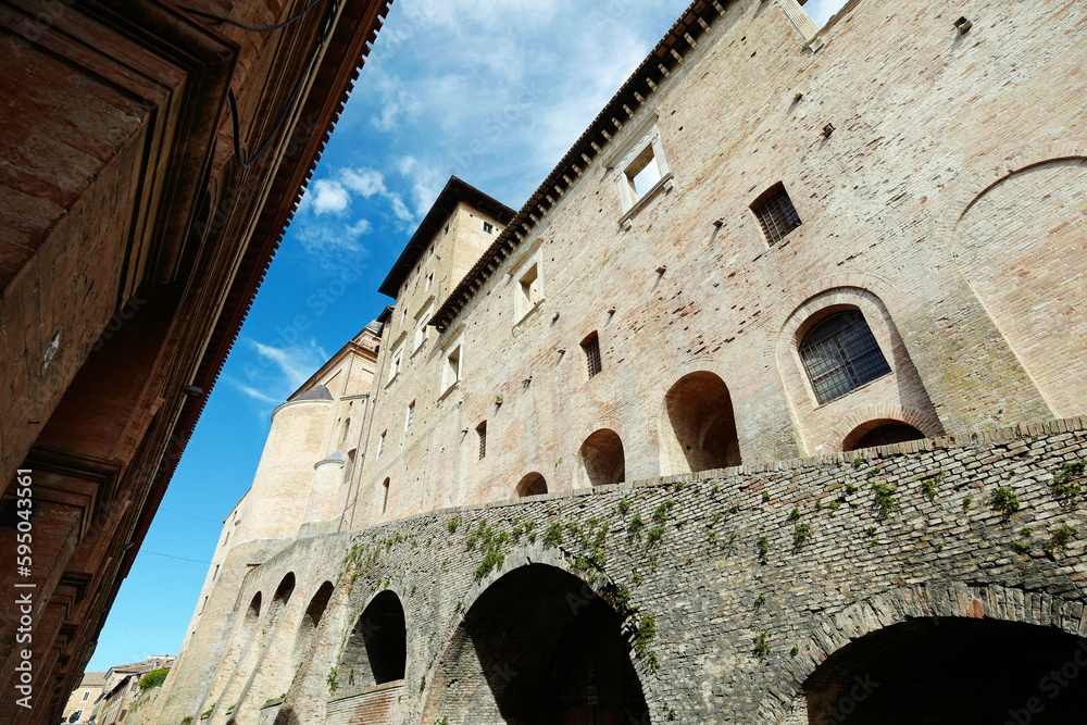 Urbino Palazzo Ducale Fassade