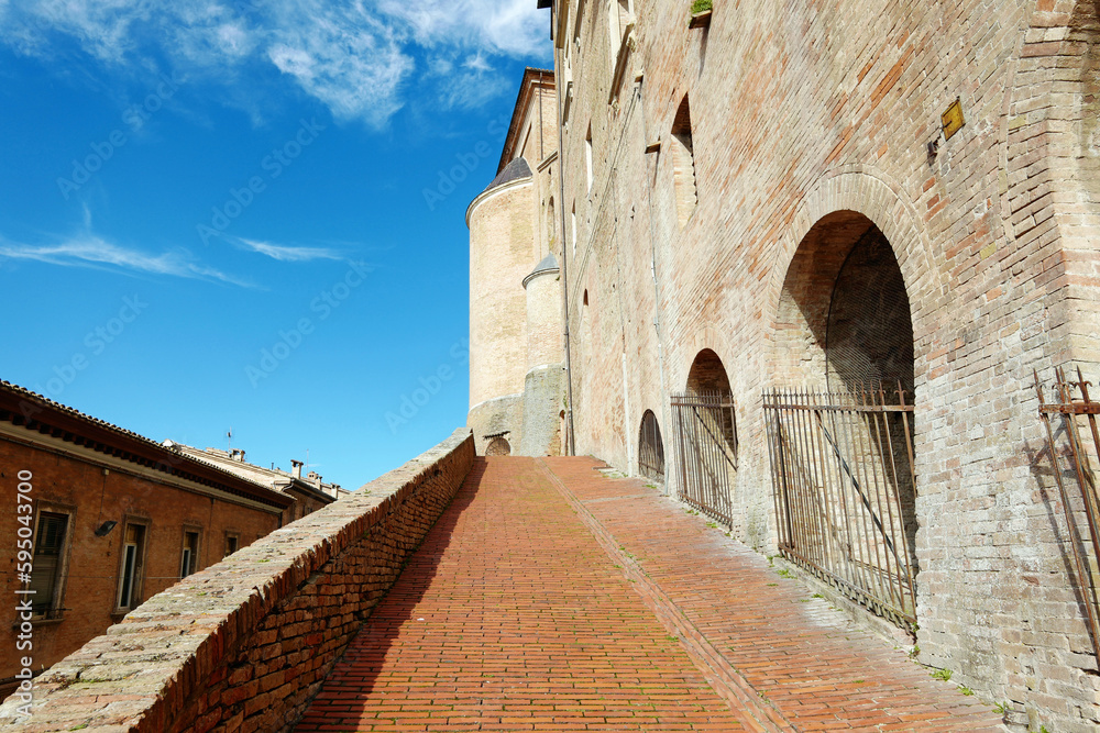 Urbino Aufgang zum Palazzo Ducale