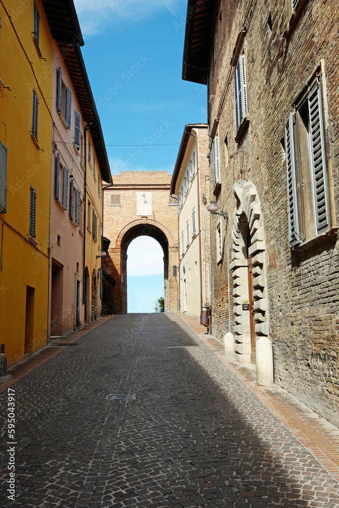 Urbino Via Donato Bramante Hochformat