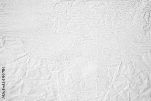 White crumpled with crease paper background texture