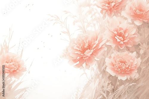 Watercolor floral background in pastel colors, AI generated image © Lilia Ulizko