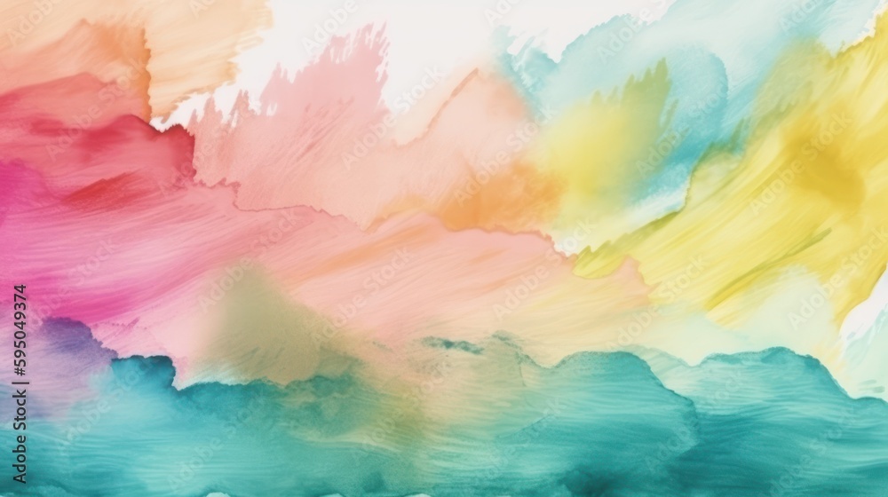 abstract watercolor background, generative AI