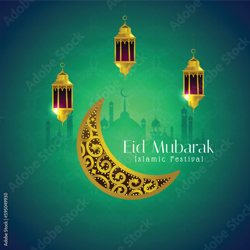 eid al adha mubarak islamic festival colorful luxury Islamic background with decorative ornament, eid Mubarak social media post design.
