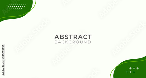 Abstract green background design. Template Vector Green colors, Background, Banner with Wave Design photo