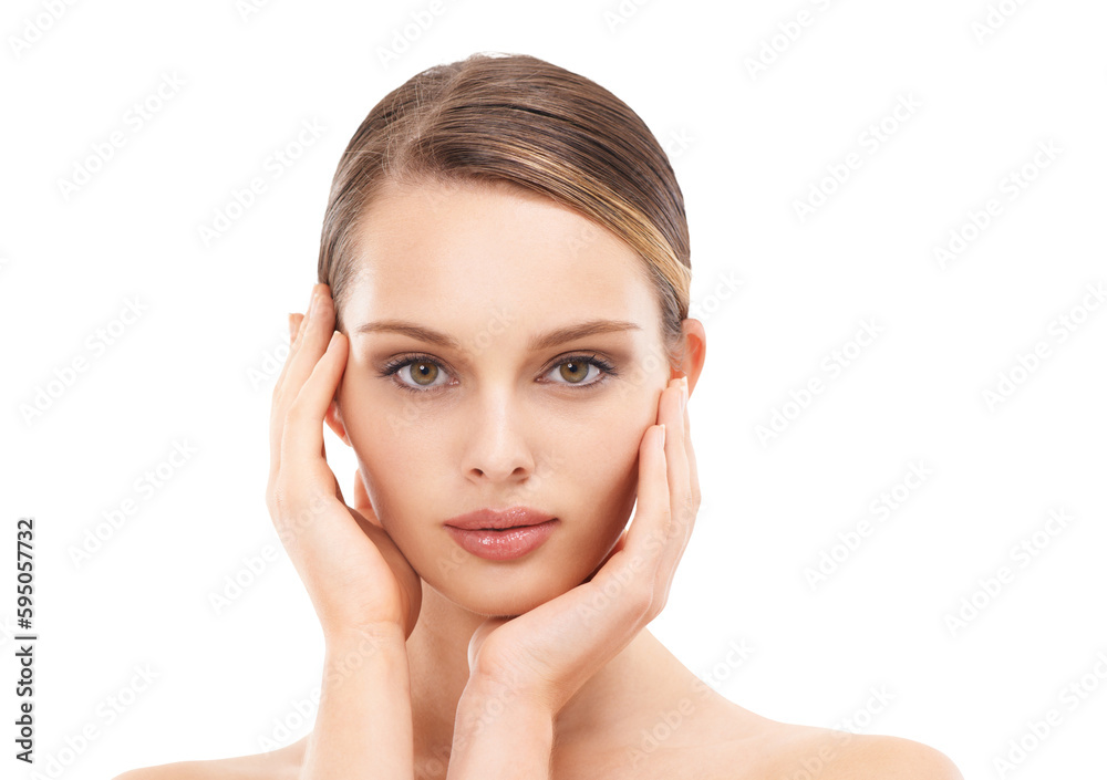 Portrait, face and skincare of confident woman isolated on a transparent png background. Natural beauty, makeup cosmetics or female model with healthy, glowing or flawless skin after facial treatment Portrait, face and skincare of confident woman isolated on a transparent png background. Natural beauty, makeup cosmetics or female model with healthy, glowing or flawless skin after facial treatment