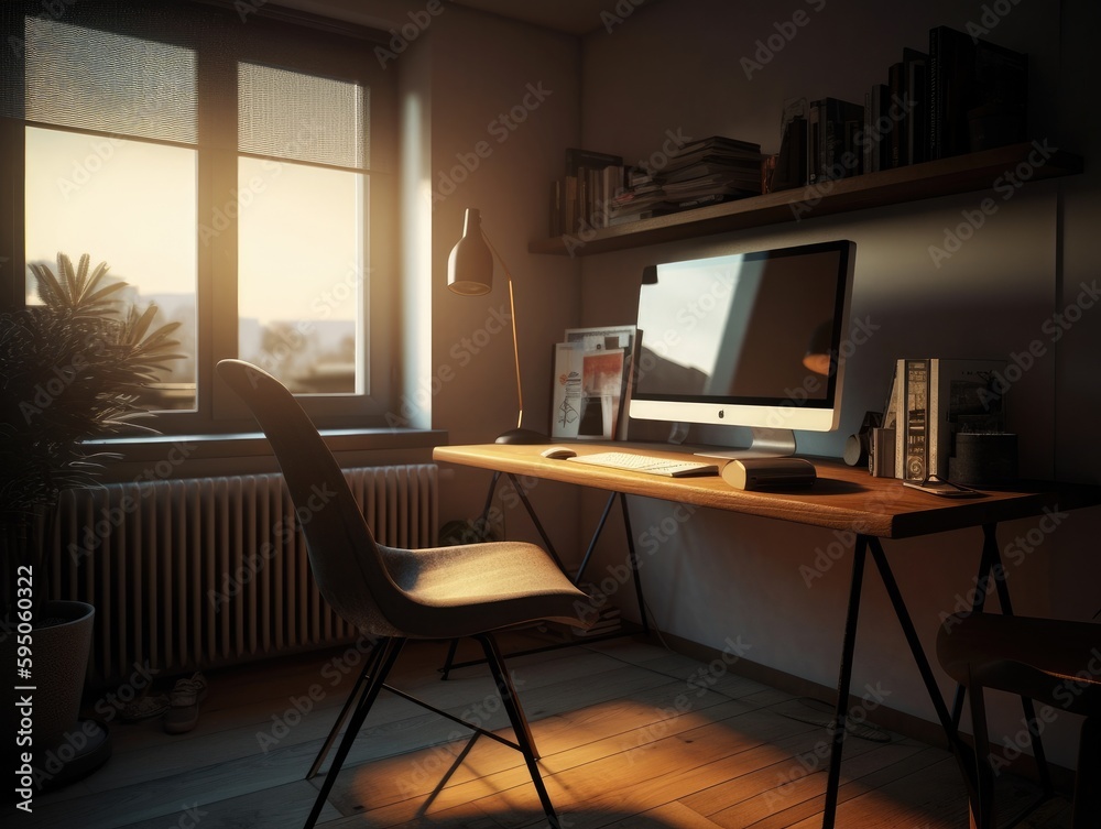 working room for home interior architecture with a minimalist style working room for home interior architecture with a minimalist style