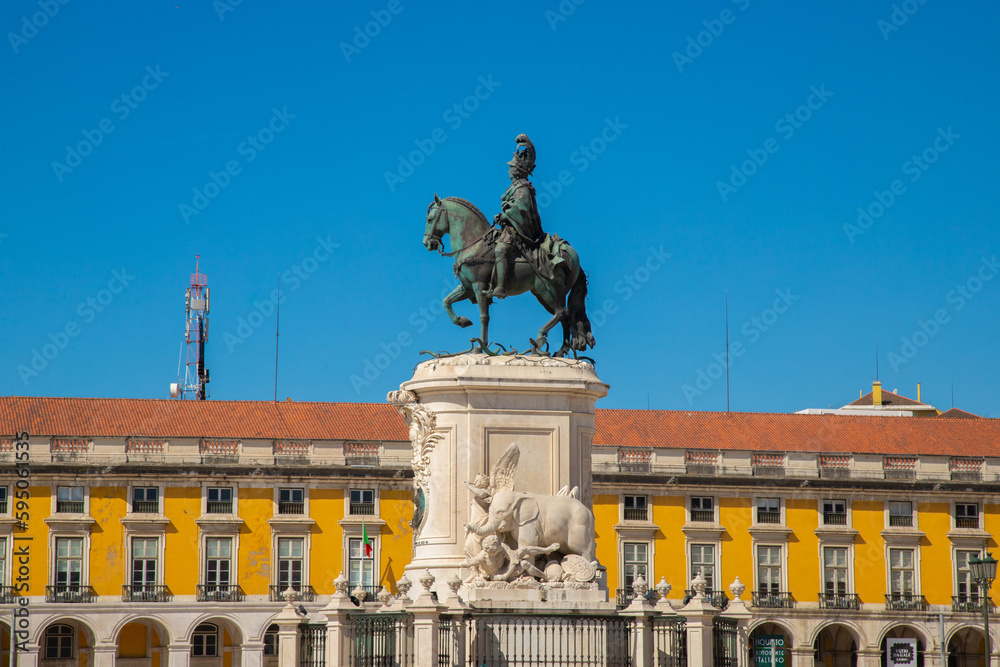 Estatua del Rey Jose Primero, Lisboa, Portugal