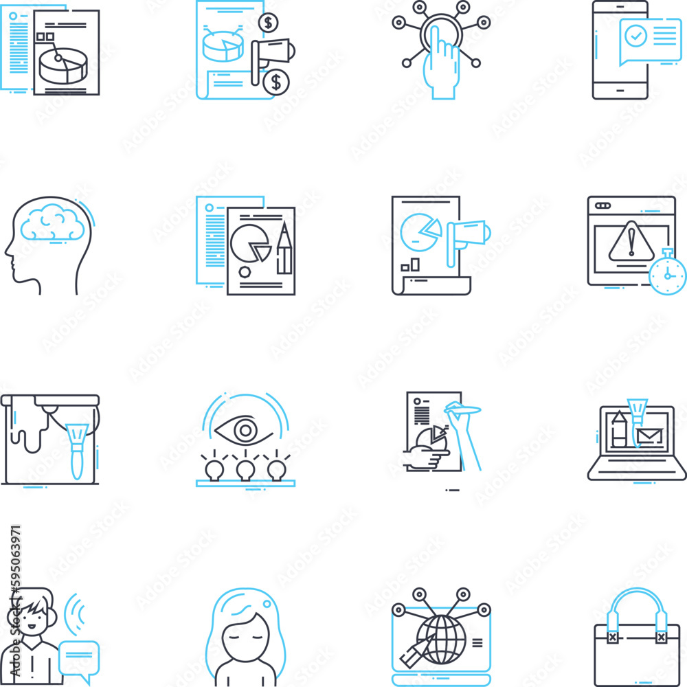 Collaborative Effort linear icons set. Cooperation, Partnership, Unity, Harmony, Synergy, Cohesion, Joint line vector and concept signs. Teamwork,Combined,Interdependent outline illustrations Collaborative Effort linear icons set. Cooperation, Partnership, Unity, Harmony, Synergy, Cohesion, Joint line vector and concept signs. Teamwork,Combined,Interdependent outline illustrations