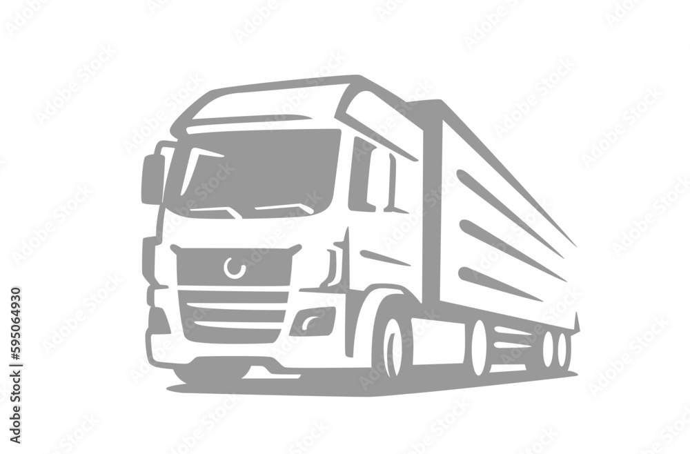 Truck Trailer logo template. Good for delivery. Truck Trailer logo template. Good for delivery.