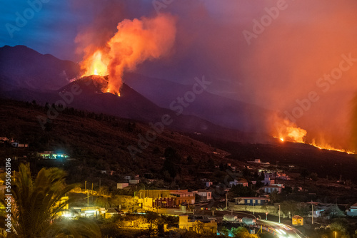 Erupción del Volcán, La Palma, Islas Canarias