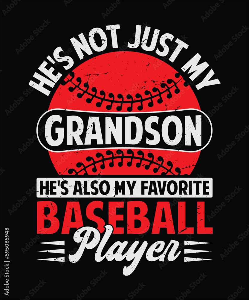 Baseball And Baseball T-Shirt Design
