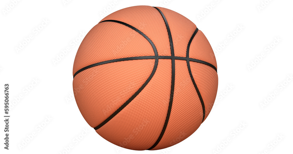 orange basketball ball isolated