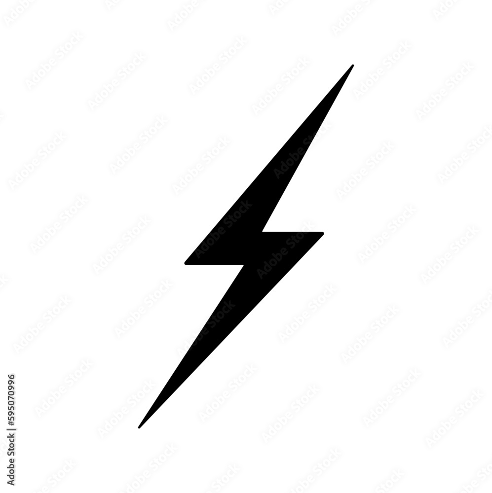 Vector isolated one single simplest thin lighting thunderbolt flash symbol colorless black and white outline silhouette shadow shape Vector isolated one single simplest thin lighting thunderbolt flash symbol colorless black and white outline silhouette shadow shape