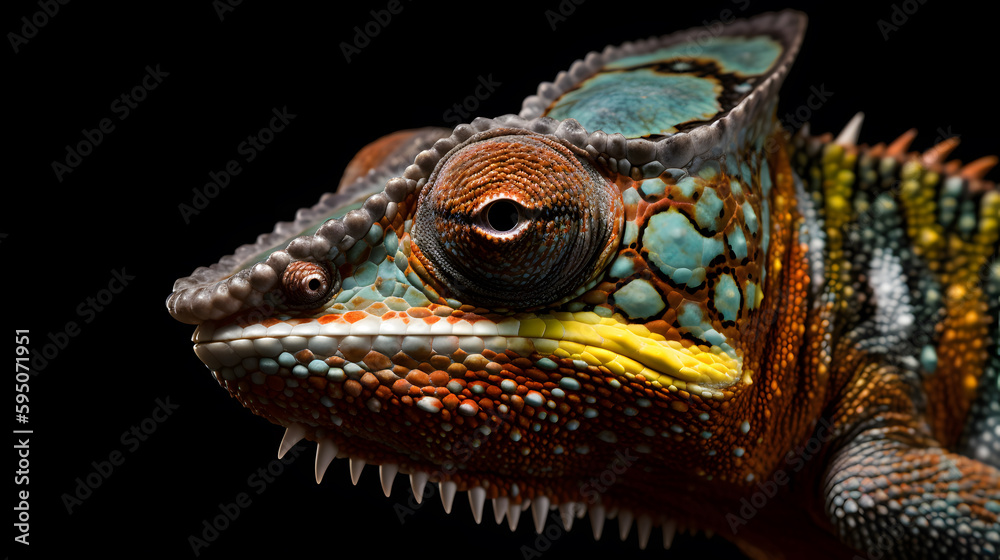 Fototapeta premium Camelion on a branch