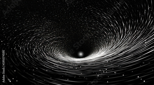 The Stellar Collision: A Black Hole Approaching a Star. Generative Ai