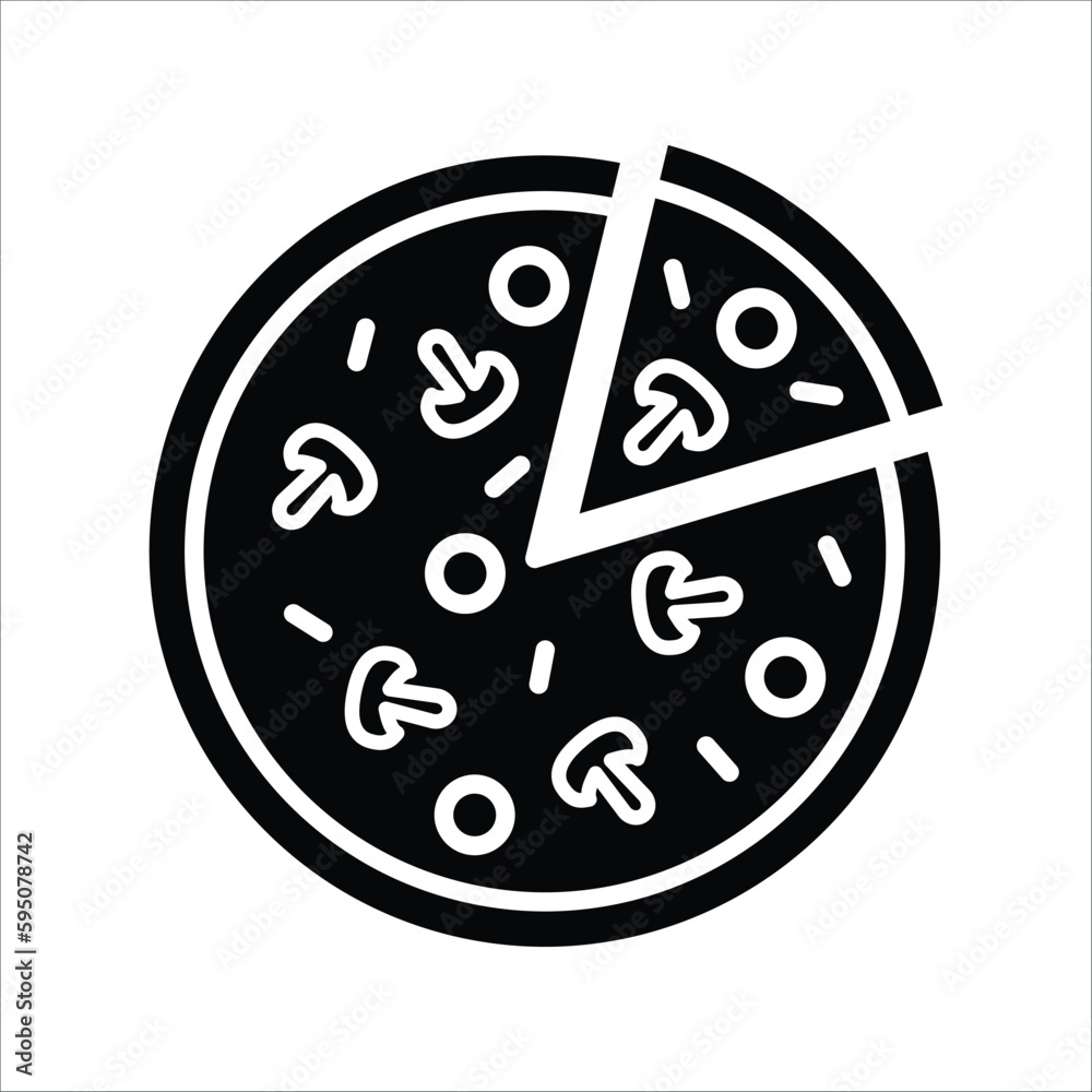 pizza icon simple design art eps 10 pizza icon simple design art eps 10