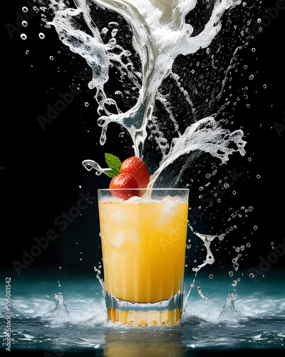 orange juice splash