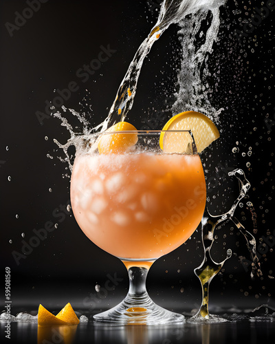 orange juice splash