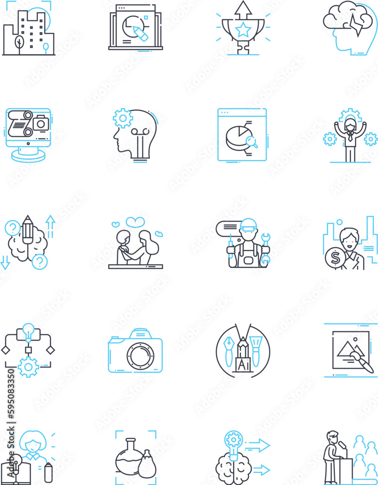 Travelogue linear icons set. Adventure, Culture, Wanderlust, Exploration, Journey, Diversity, Excitement line vector and concept signs. Discovery,Experience,Sightseeing outline illustrations Travelogue linear icons set. Adventure, Culture, Wanderlust, Exploration, Journey, Diversity, Excitement line vector and concept signs. Discovery,Experience,Sightseeing outline illustrations