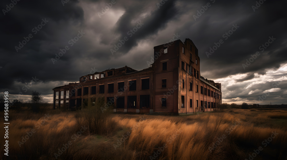 Fototapeta premium old abandoned building