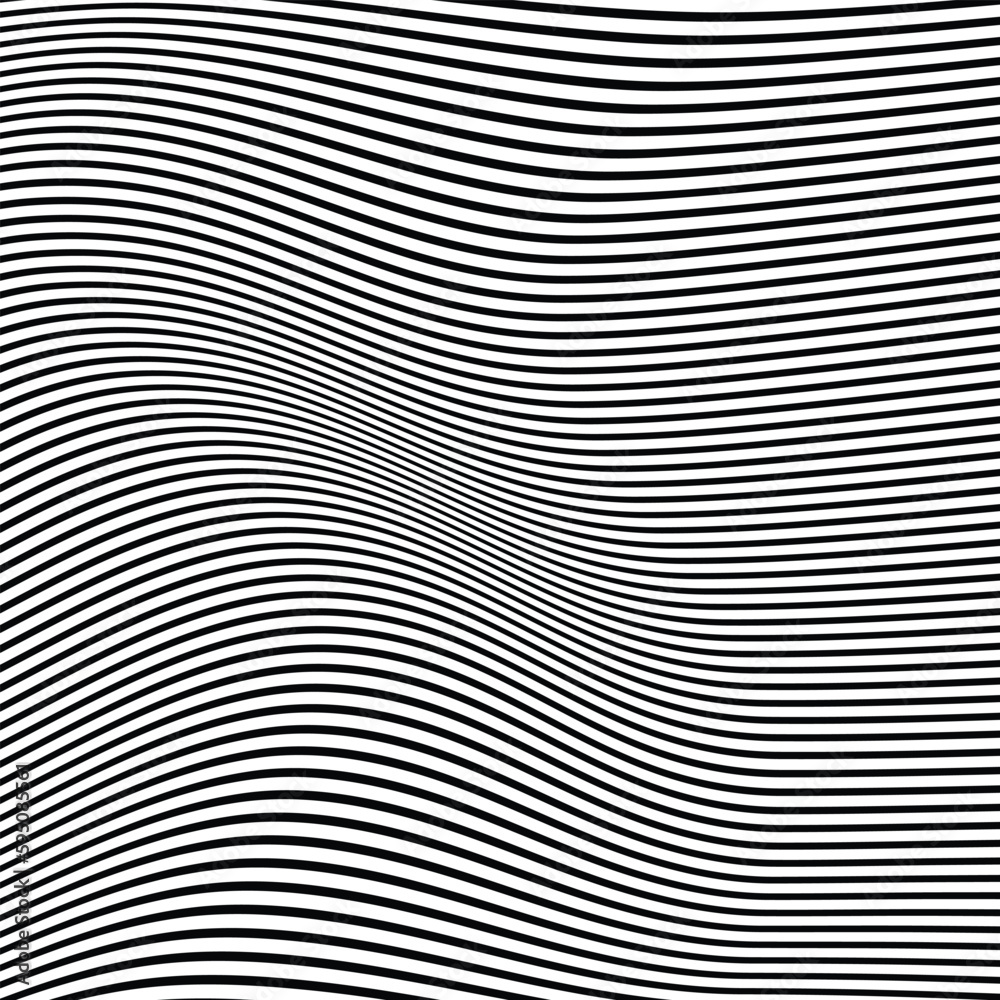 abstract horizontal black line wave pattern design. abstract horizontal black line wave pattern design.