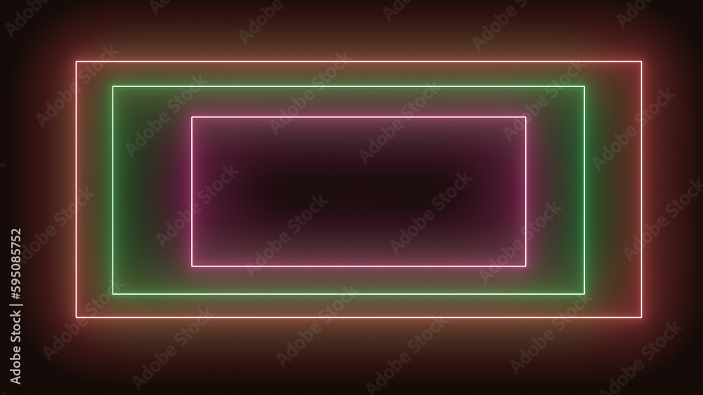 Neon Blocks: Radiant Rectangles colorful