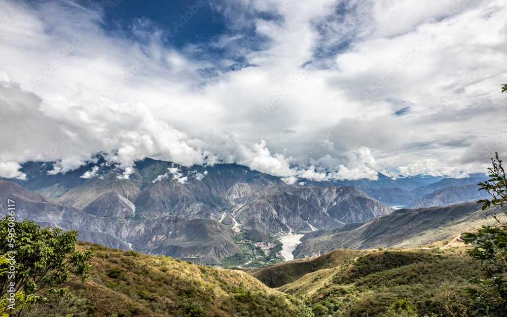 The Chicamocha Canyon is a canyon in Colombia that the Chicamocha River has excavated during its course through the departments of Boyacá and mainly Santander