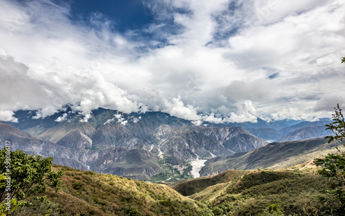 The Chicamocha Canyon is a canyon in Colombia that the Chicamocha River has excavated during its course through the departments of Boyacá and mainly Santander