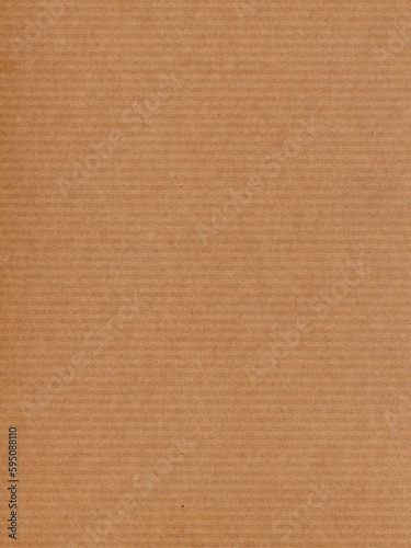 Beige cardboard sheet with horizontal lines texture