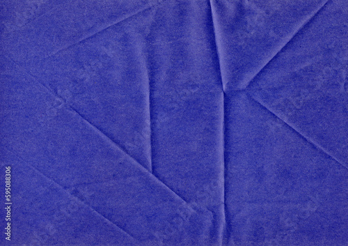Blue tracing paper with crumpled paper texture