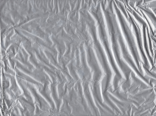 Texture of smooth aluminum foil with even folds