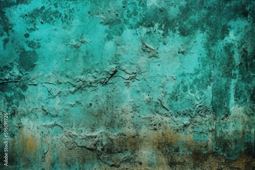 Turquoise Grunge Texture Background Wallpaper Design