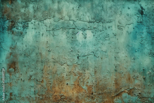Turquoise Grunge Texture Background Wallpaper Design