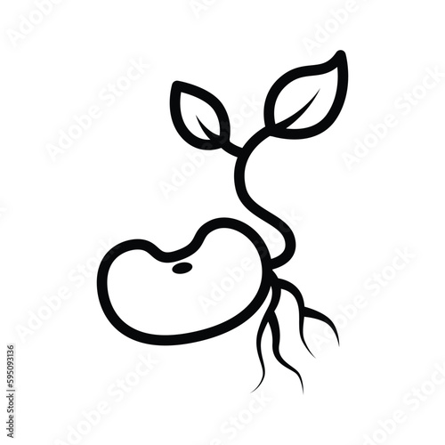 Seed icon vector design template
