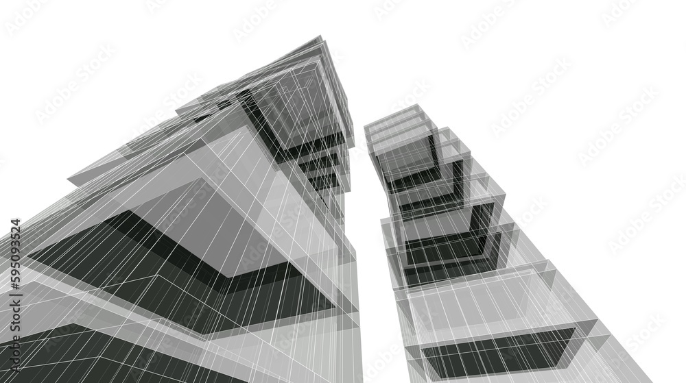 Fototapeta premium modern office building in the city