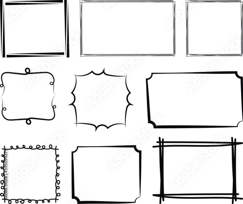  Free Hand Drawn Outline Frames
