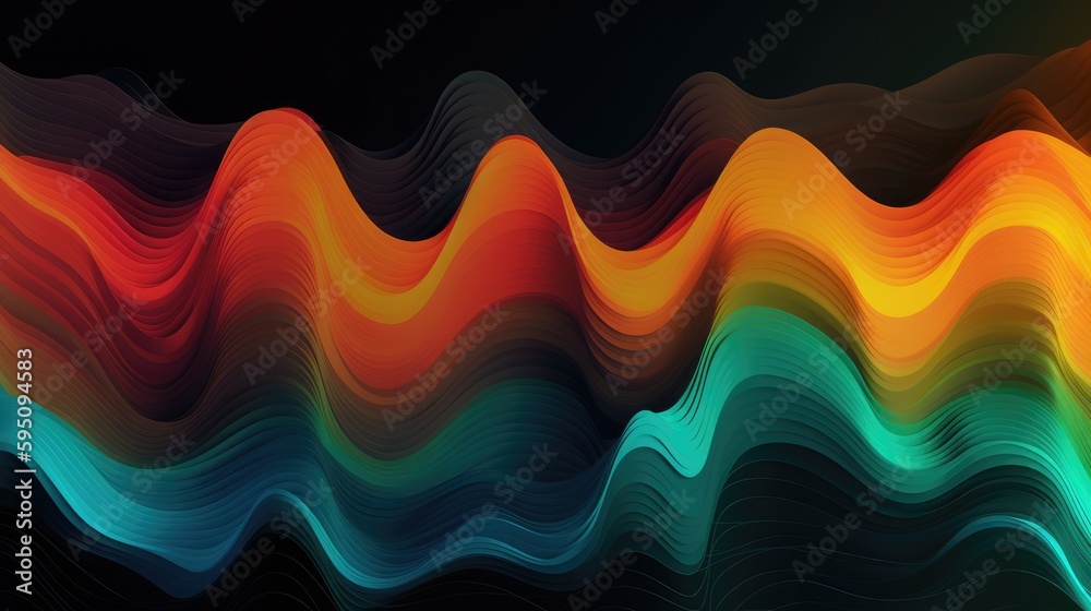 A colorful background with a wavy pattern A colorful background with a wavy pattern
