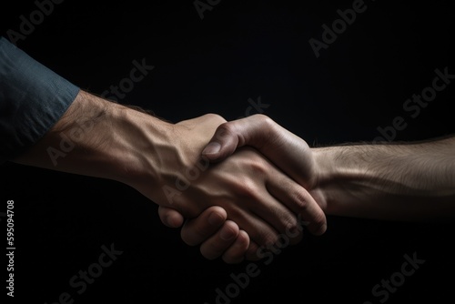 A hand shaking a hand © Tymofii