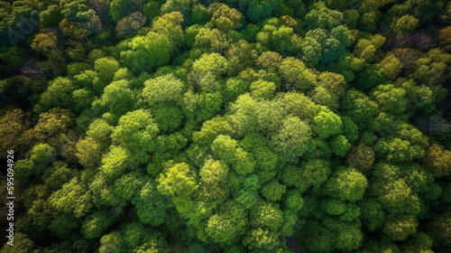 Aerial View of a Breathtaking Forest Canopy
