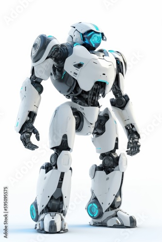 Robot isolated on white