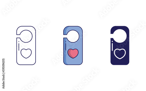 Door Tag vector icon
