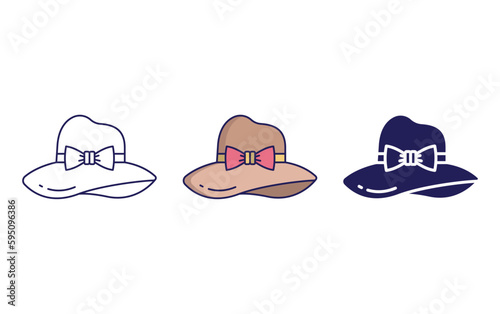 Pamela Hat vector icon