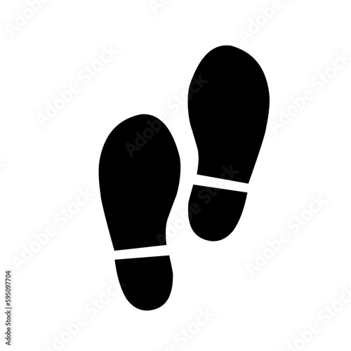 Human footprint silhouette