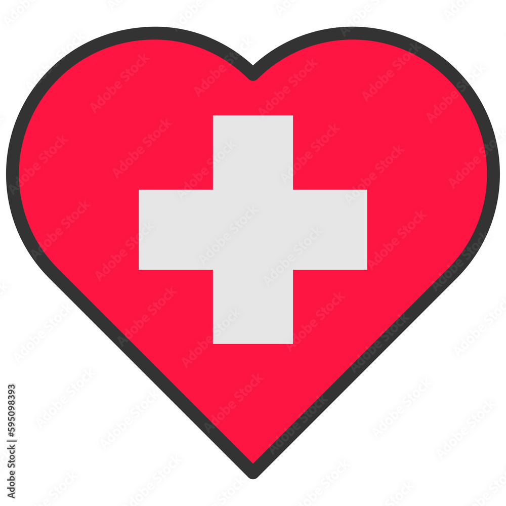 Obraz premium Simple Medical Element Icon Pack 