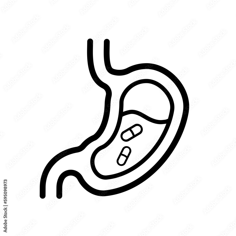 Obraz premium tablets in the stomach