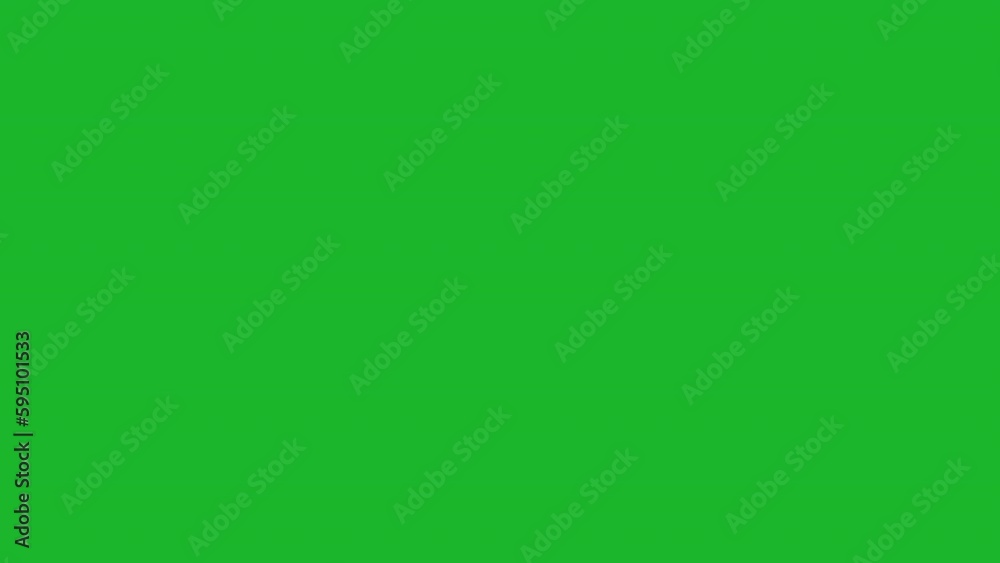 Animation of a bubble speech icon on a green background