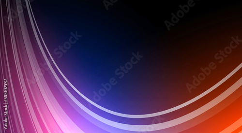 Glowing magic light effect and long trails fire motion, vector art and illustration. image of colorful light trails with motion blur effect, long time exposure. Isolated on background