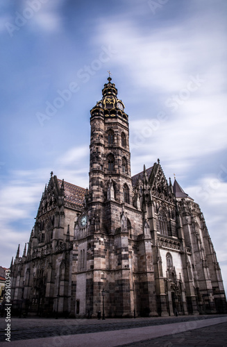 Saint Elizabeth Cathedral, Kassa, Slovakia. Long exposure.