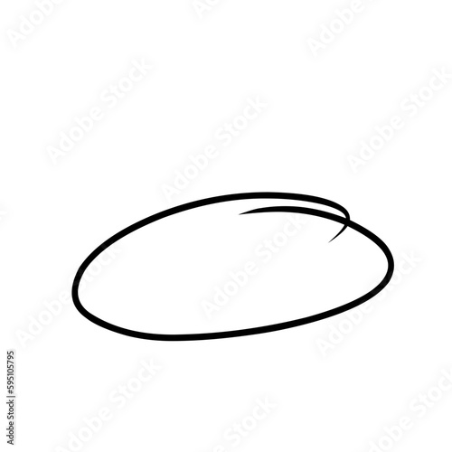 Handrawn scribble circle.oval marker.circle buble